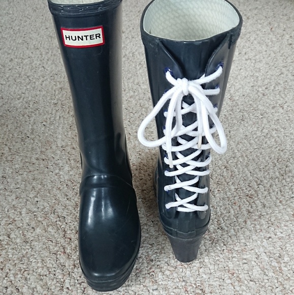 Hunter Verbier Wedges Rain Boots 